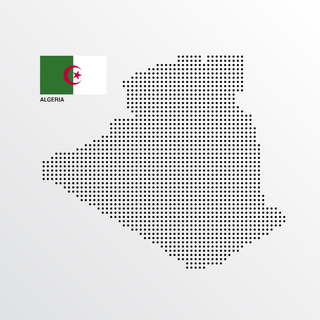 Algeria Map Background